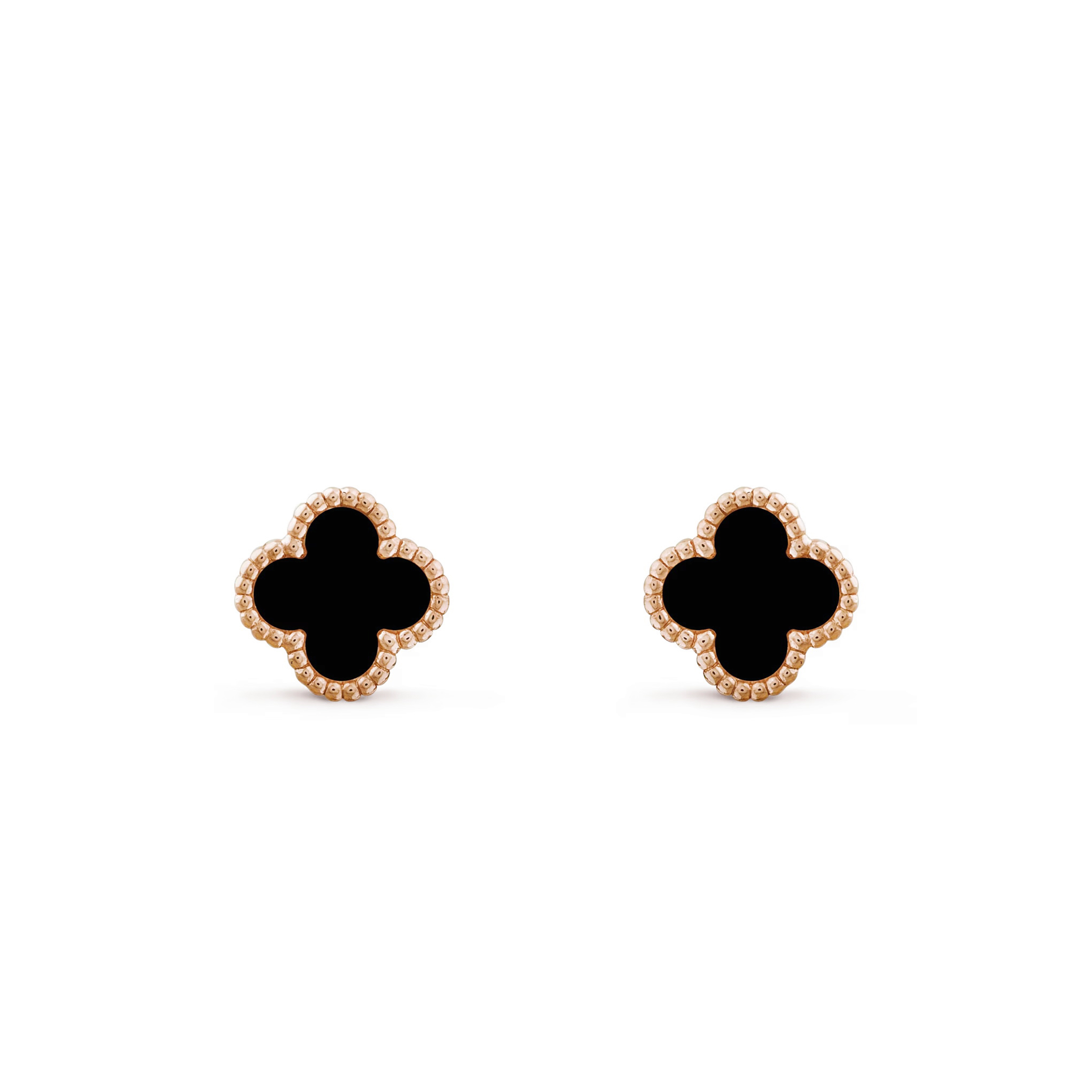 VAN CLEEF ARPELS SWEET ALHAMBRA EARRINGS ROSE GOLD